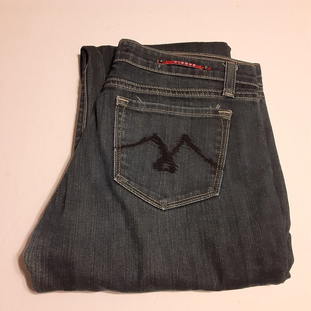 Vigoss Women's Venice Bootcut Blue Denim Jeans in Size 7 P1372J